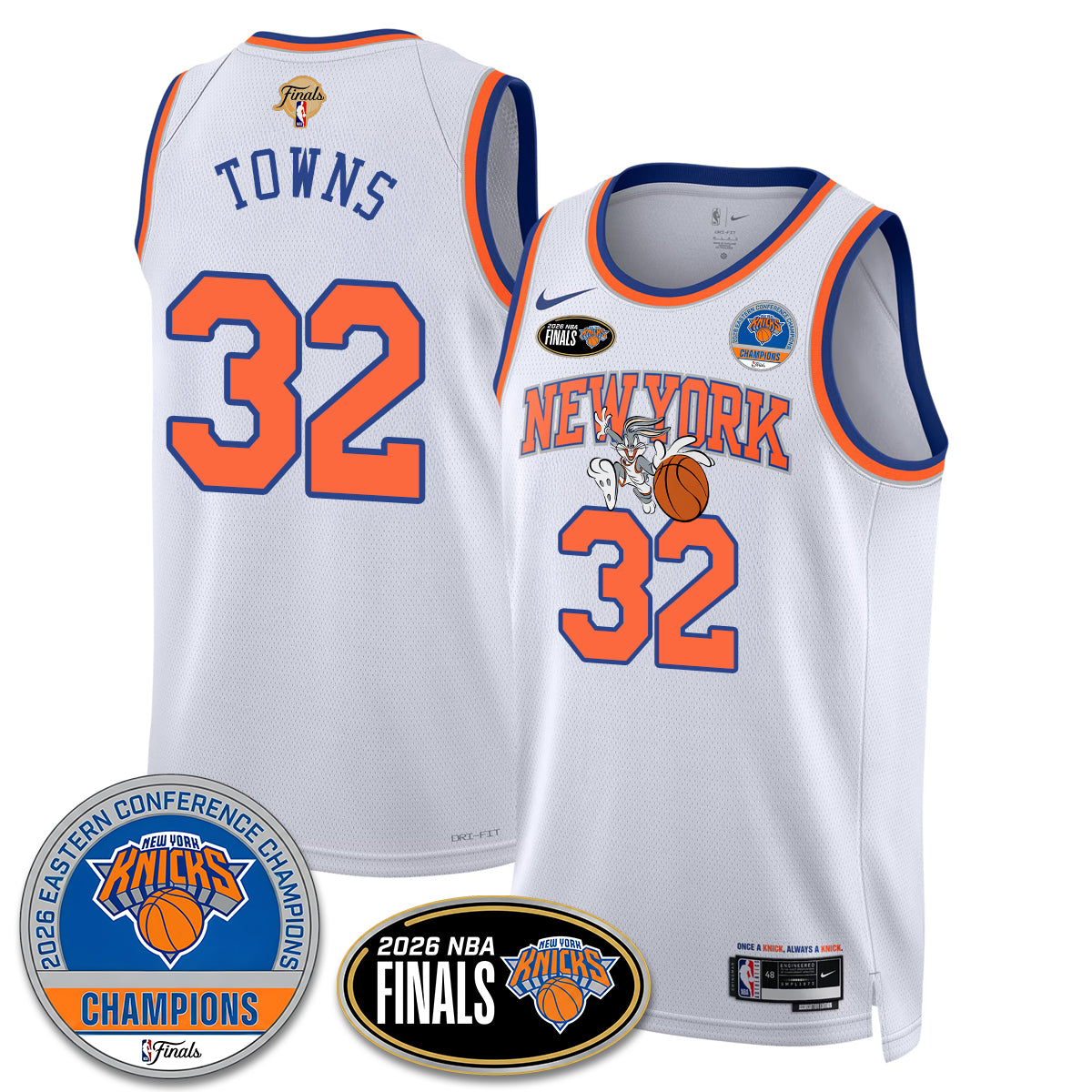 NYK 2026 NBA Eastern Conference Champions x Bunny Vapor Jersey - Stitched-DTD