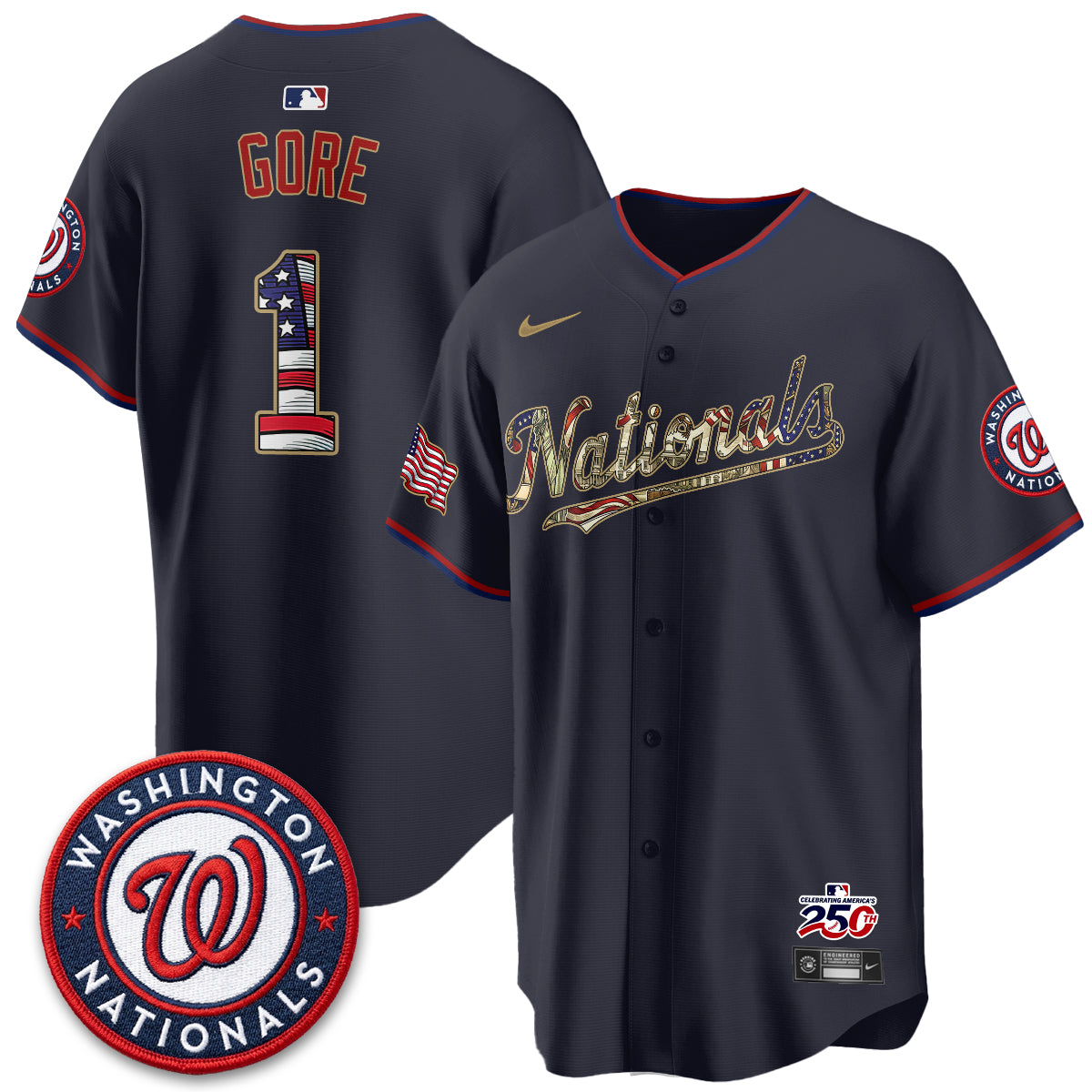 WSH 2026 Independence Day USA Vapor Jersey - Stitched-DTD