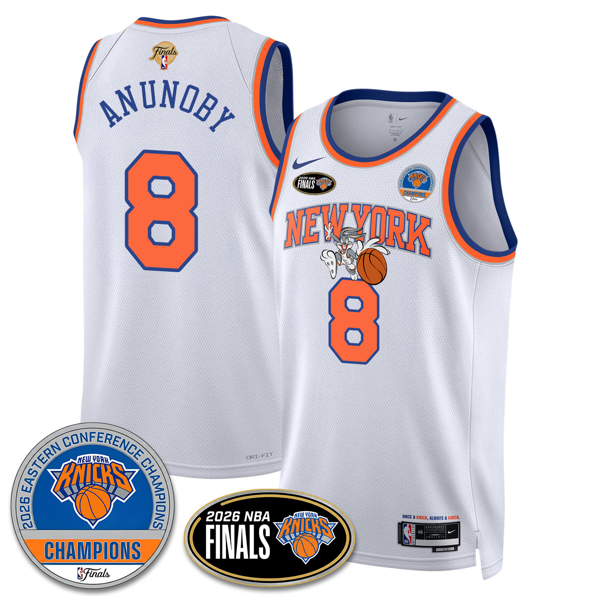 NYK 2026 NBA Eastern Conference Champions x Bunny Vapor Jersey - Stitched-DTD