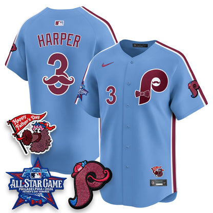 PHI Happy Father's Day Vapor Jersey - Stitched-DTD