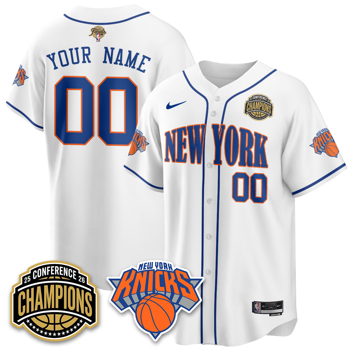 NYK 2026 NBA Finals Vapor City Edition Custom Jersey V2- Stitched-DTD