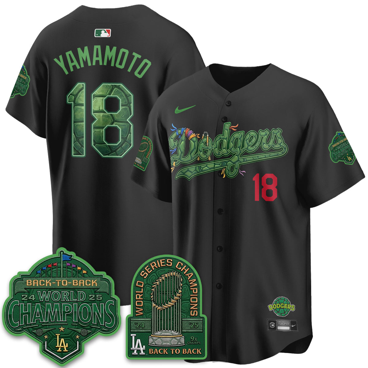LAD x TMNT 2026 Vapor Jersey - Stitched-DTD