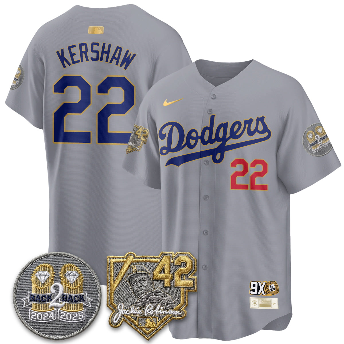 LAD -  2026 Jackie Robinson Day Vapor Limited Jersey - All Stitched-DTD