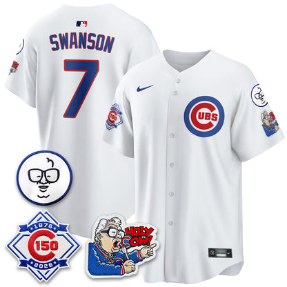 CHC 150th Anniversary Harry Caray Holy Cow Vapor Premier Limited Jersey - All Stitched V2-DTD