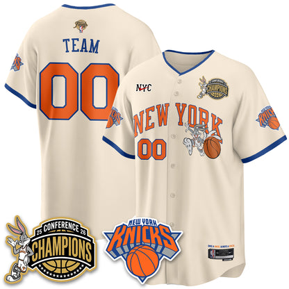 NYK 2026 NBA Finals x Bunny Vapor Jersey V2- Stitched-DTD