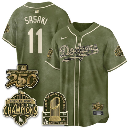 LAD New Era Olive 2026 Armed Forces Day Jersey -All Stitched V2-DTD