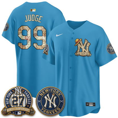 NYY x OP Japanese Cartoon Limited Jersey -  Stitched-DTD
