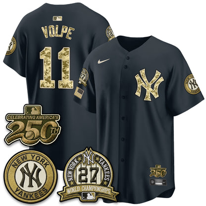 NYY Salute to Service 2026 Vapor Limited Jersey - Stitched-DTD