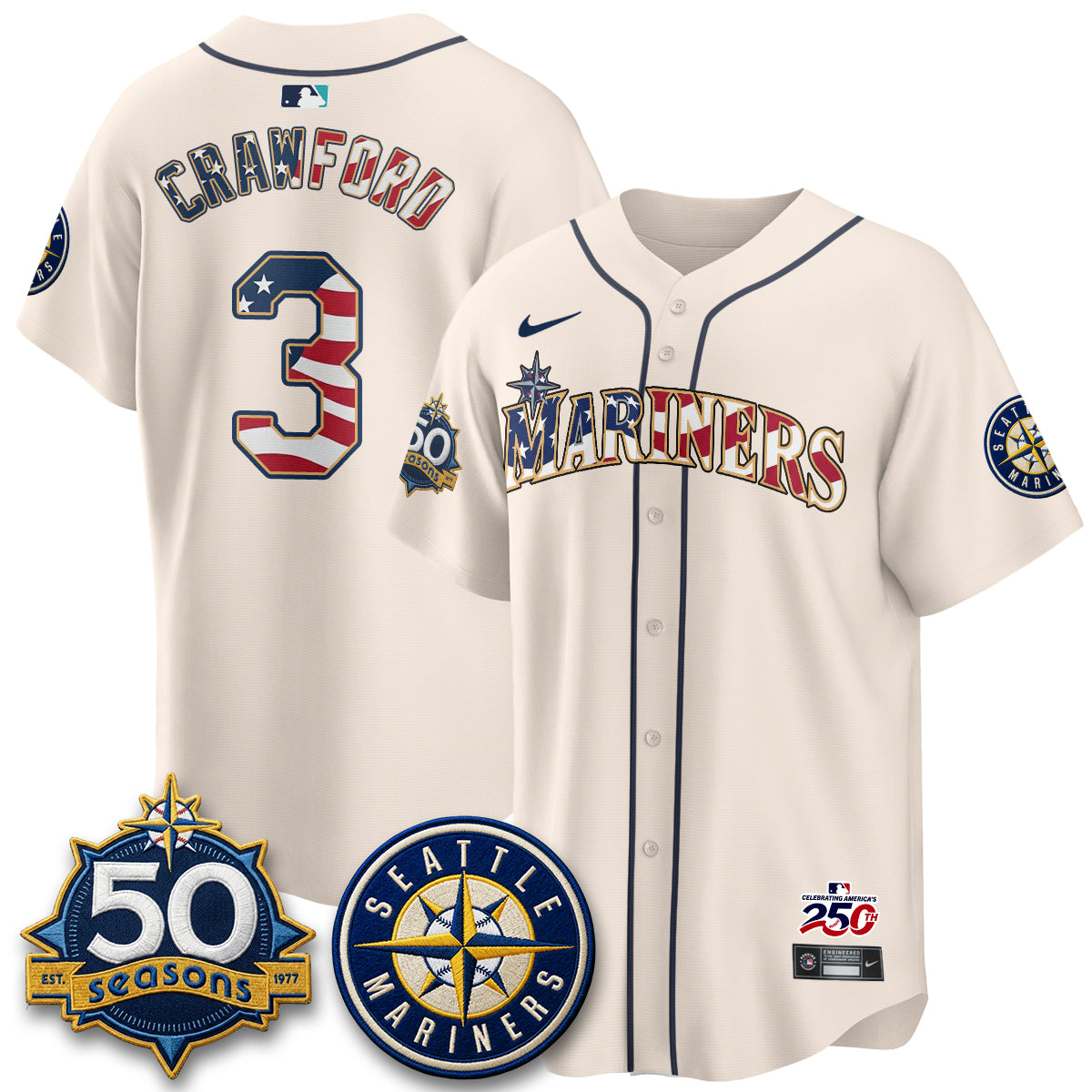 SEA Americana 2026 Vapor Limited Jersey - Stitched-DTD