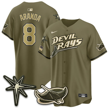 TB New Era Olive 2026 Armed Forces Day Jersey - All Stitched-DTD