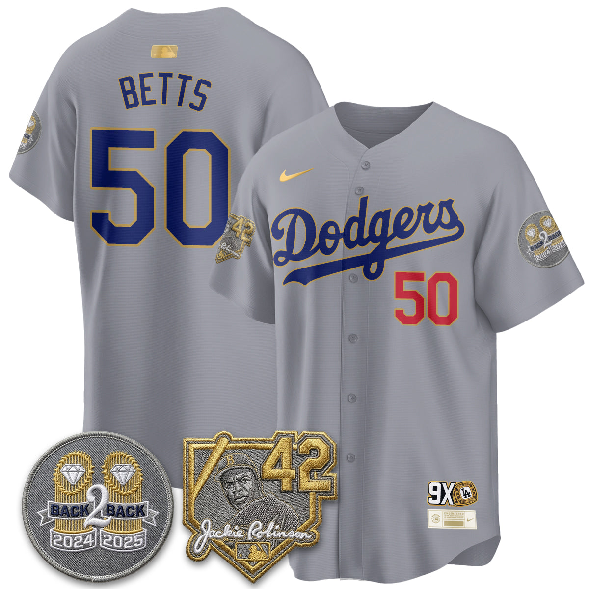 LAD -  2026 Jackie Robinson Day Vapor Limited Jersey - All Stitched-DTD