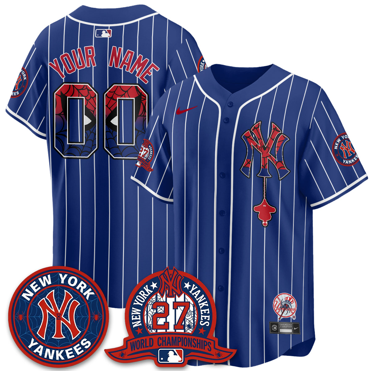 NYY x Web-Head 2026 Vapor Custom Jersey - Printed-DTD