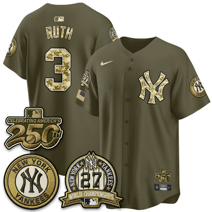 NYY Salute to Service 2026 Vapor Limited Jersey - Stitched-DTD