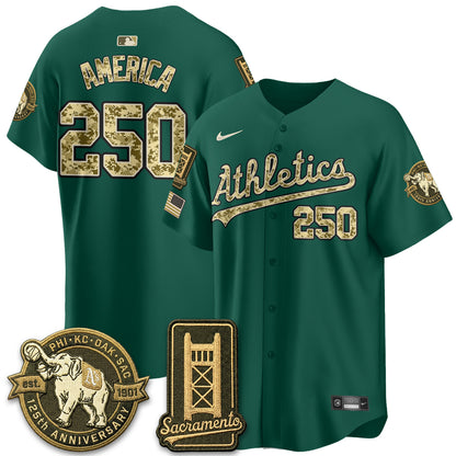 OAK Military Appreciation Game Day Jersey - Stitched-DTD