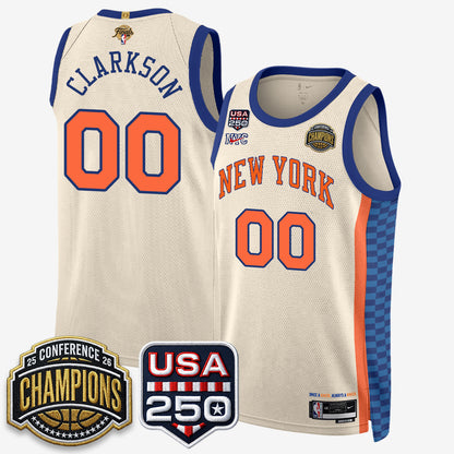 NYK 2026 NBA Eastern Conference Champions City Edition Jersey V2- Stitched-DTD