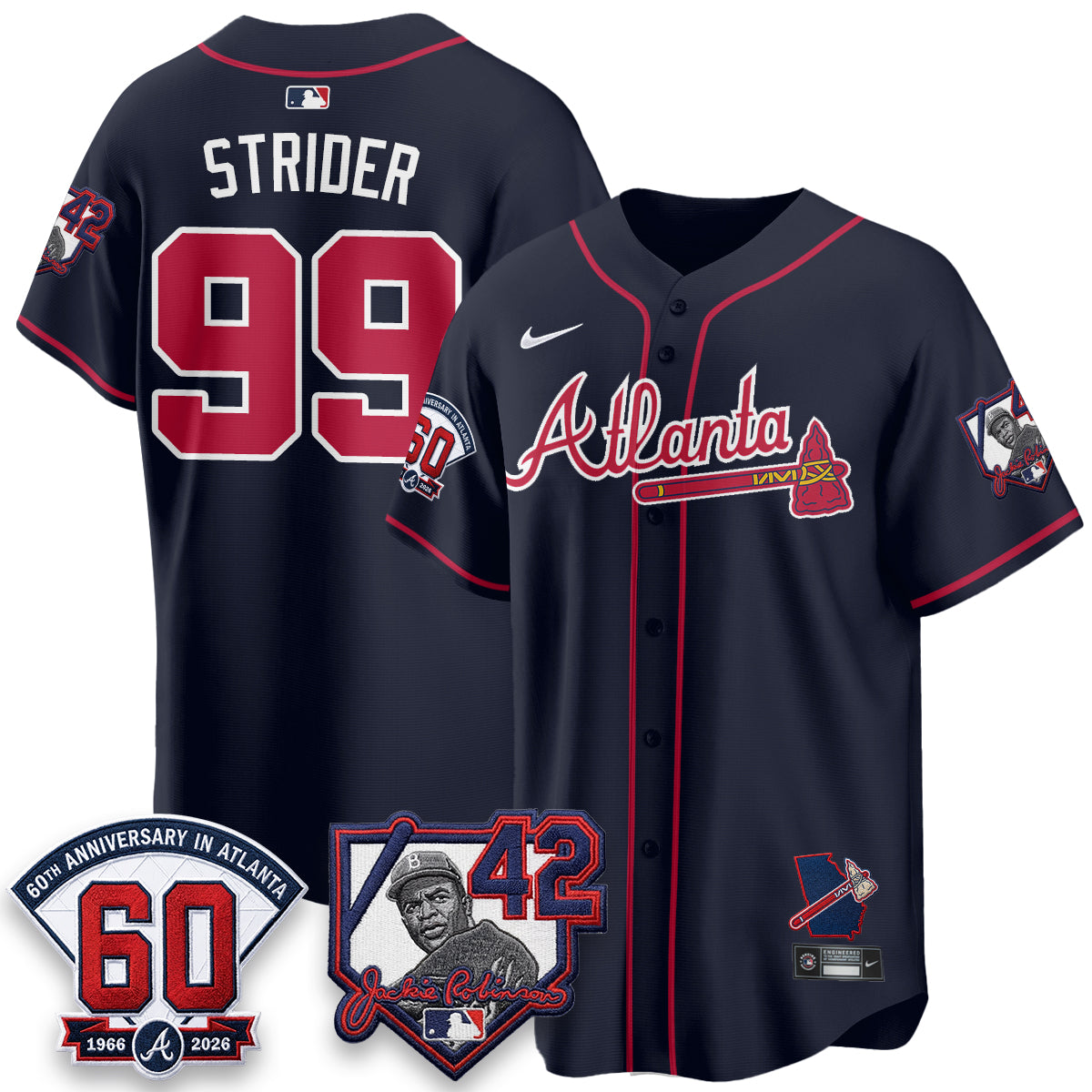 ATL 2026 Jackie Robinson Day Vapor Limited Jersey - All Stitched-DTD