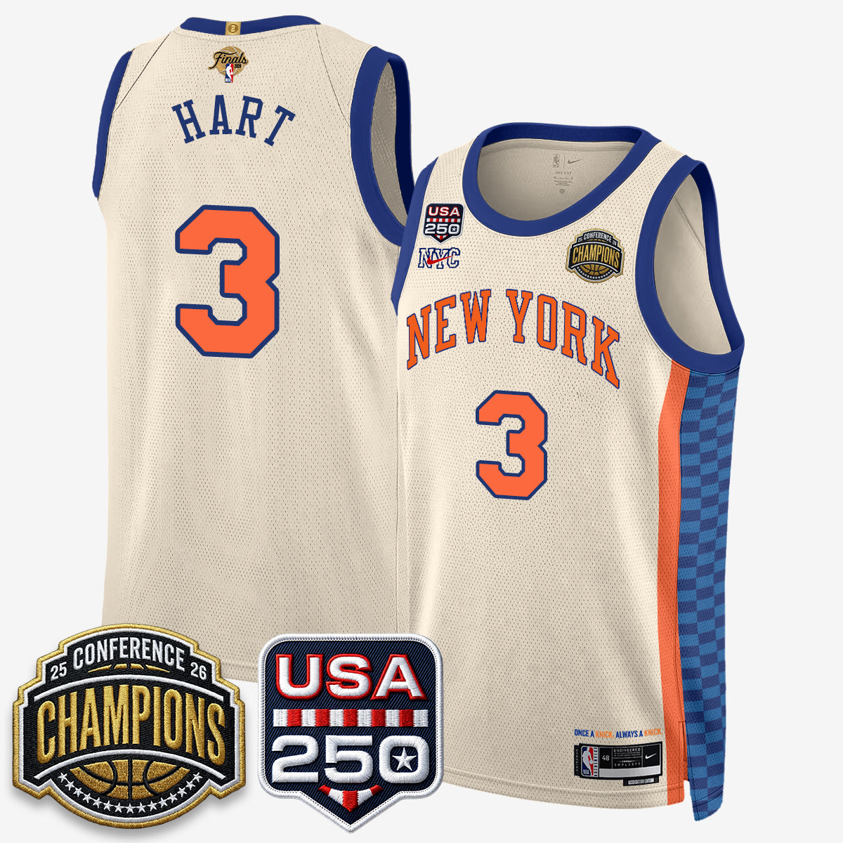 NYK 2026 NBA Eastern Conference Champions City Edition Jersey V2- Stitched-DTD