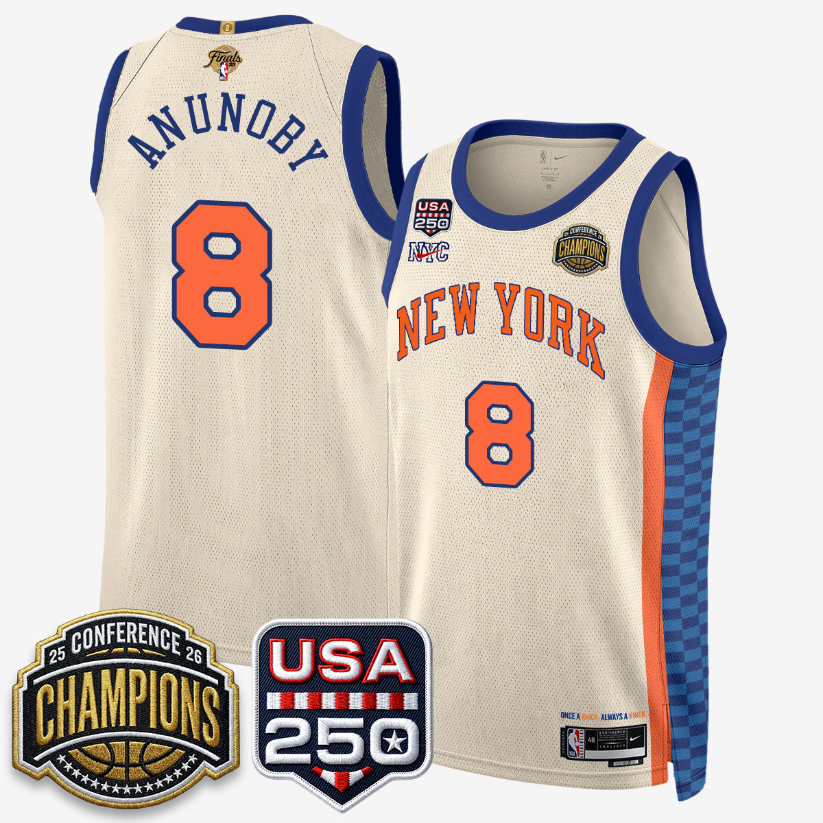 NYK 2026 NBA Eastern Conference Champions City Edition Jersey V2- Stitched-DTD