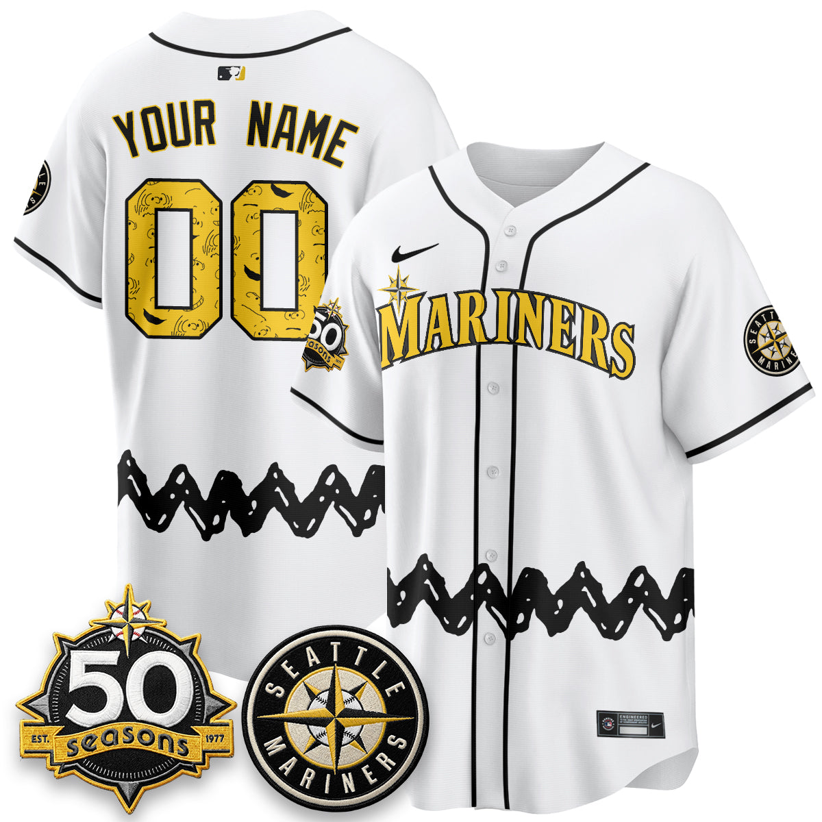 SEA x P-Nuts Vapor Limited Custom Jersey - Stitched-DTD