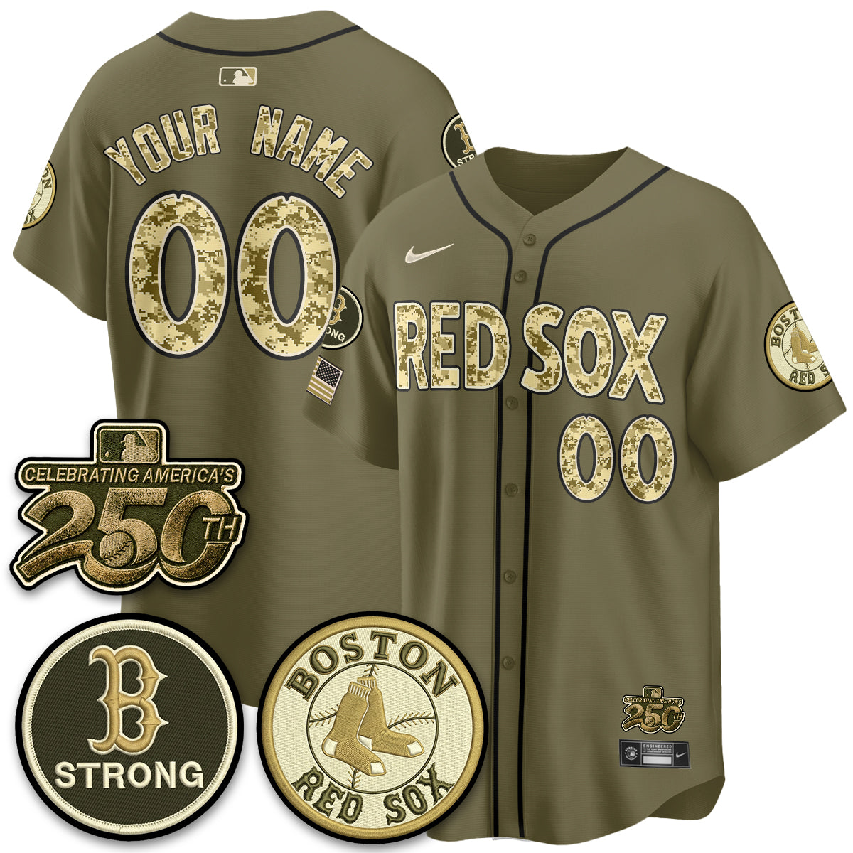 BOS 2026 Armed Forces Day Custom Jersey V2 - Stitched-DTD
