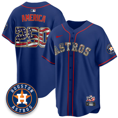 HOU 2026 Independence Day USA Vapor Limited Jersey - Stitched-DTD