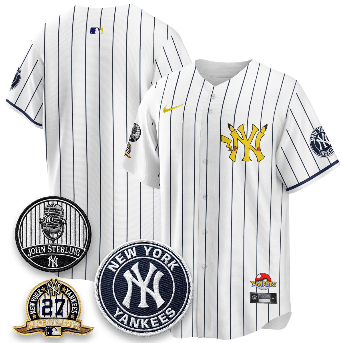 NYY x PKM Cartoon Limited Jersey -  Stitched-DTD