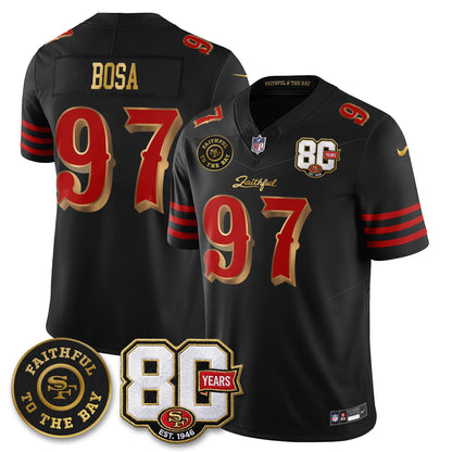SF “Rivalries” Vapor Limited Jersey - Faithful To The Bay Patch - All Stitched-DTD