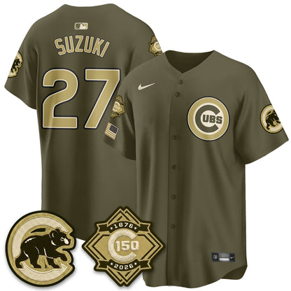 CHC New Era Olive 2026 Armed Forces Day Jersey -All Stitched-DTD