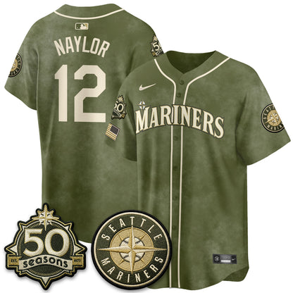 SEA New Era Olive 2026 Armed Forces Day Jersey - All Stitched-DTD