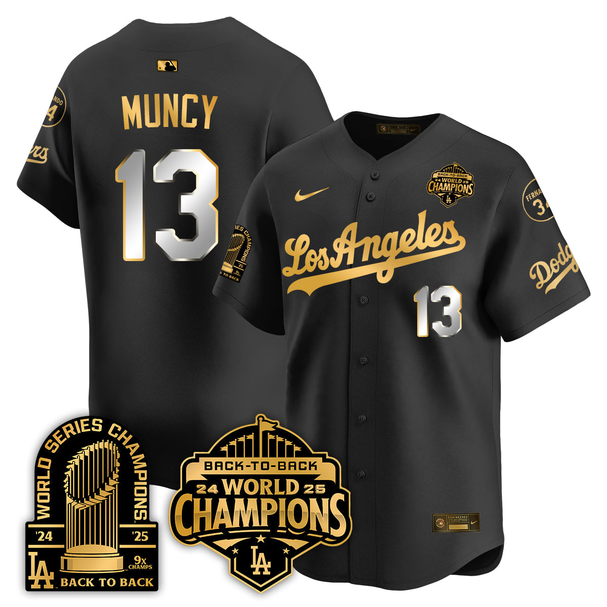 LAD Alternate  Vapor Limited Jersey - 9x Champs - All Stitched-DTD