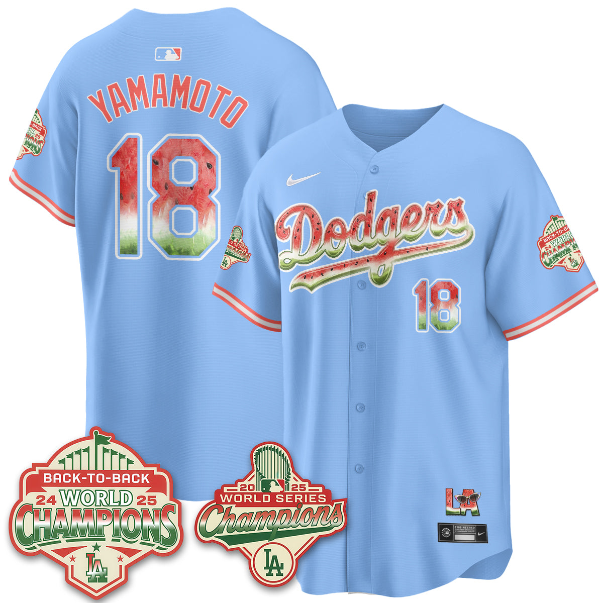 LAD National Watermelon Day Vapor Jersey - Stitched-DTD