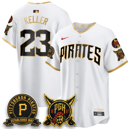 PIT 2026 City Connect Vapor Limited Jersey - Cobra & Est 1887 Patch - All Stitched-DTD
