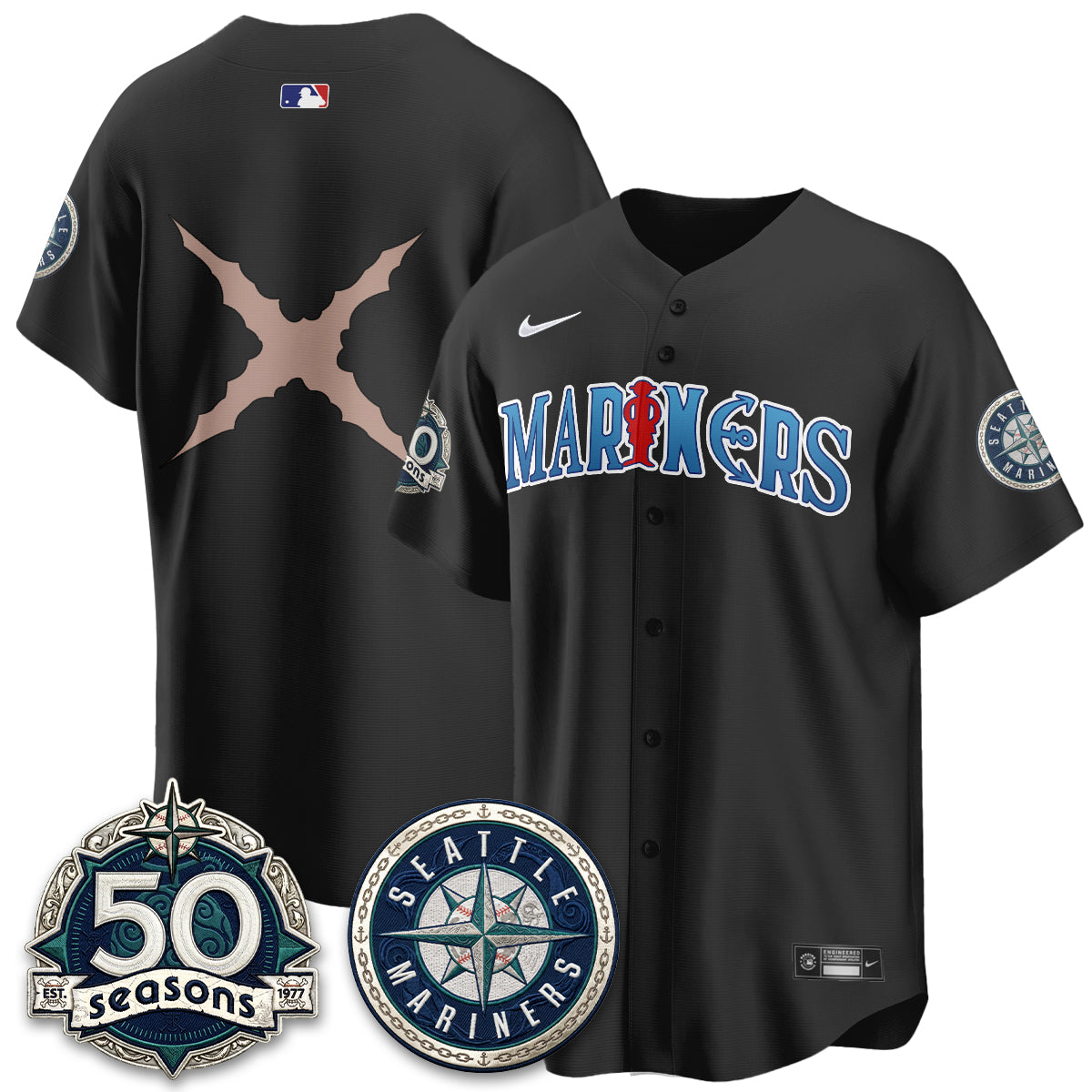 SEA x Japanese Cartoon Vapor Limited Jersey - Stitched-DTD