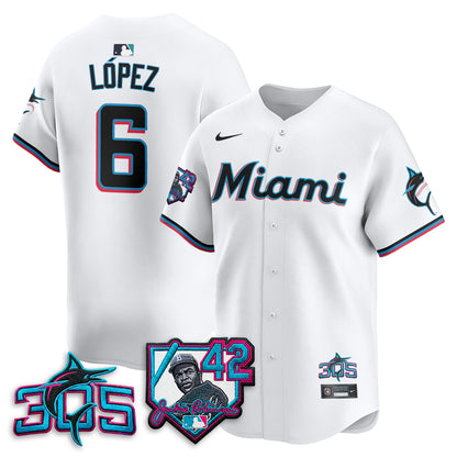 MIA 2026 Jackie Robinson New Era Vapor Limited Jersey - All Stitched-DTD