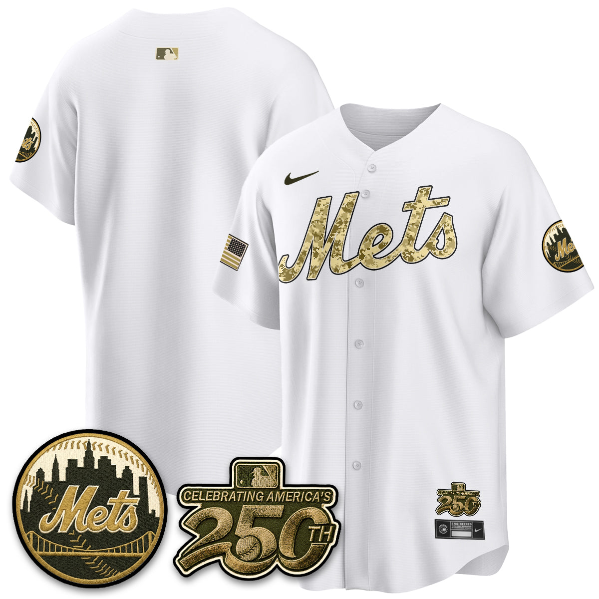 NYM Armed Forces Day Vapor Premier Limited Jersey - All Stitched V2-DTD