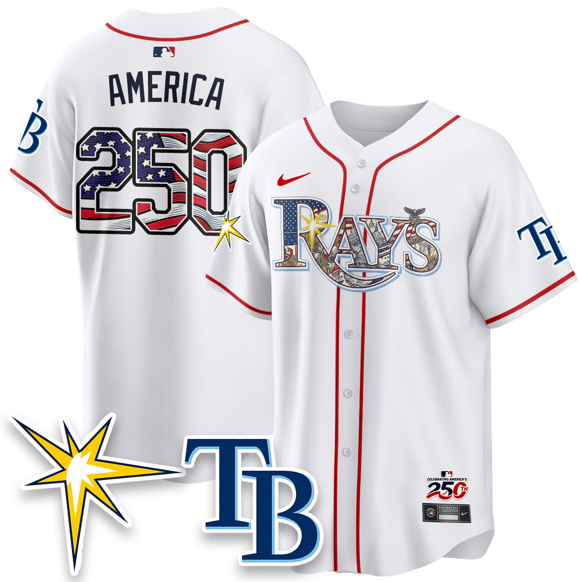 TB Independence Day USA 2026 Vapor Limited Jersey - Stitched-DTD