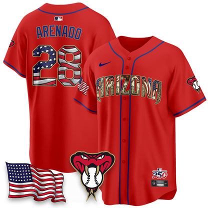 ARI 2026 Independence Day USA Vapor Limited Jersey - Stitched-DTD