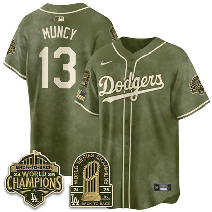 LAD New Era Olive 2026 Armed Forces Day Jersey -All Stitched-DTD