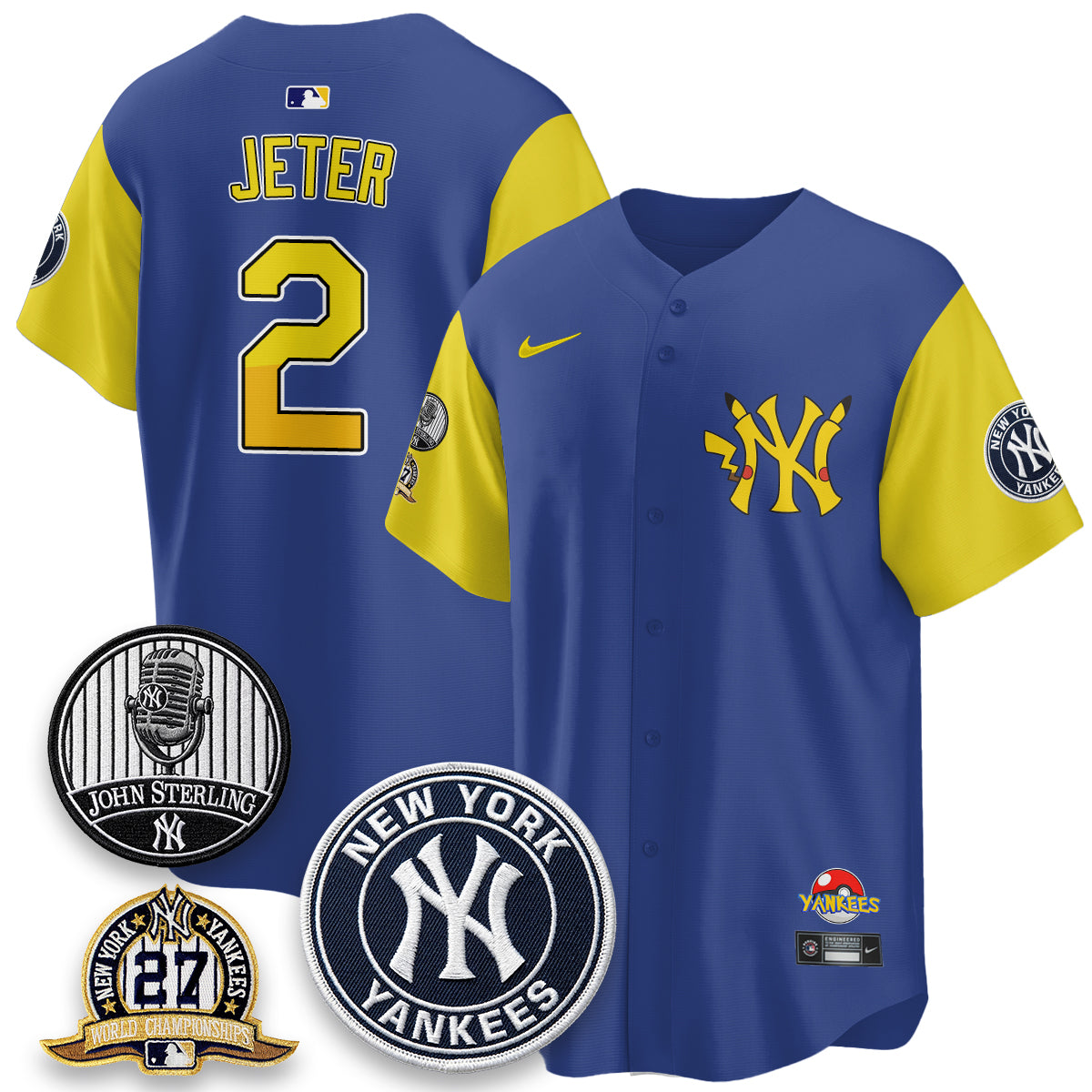 NYY x PKM Cartoon Limited Jersey -  Stitched-DTD