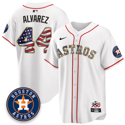 HOU 2026 Independence Day USA Vapor Limited Jersey - Stitched-DTD