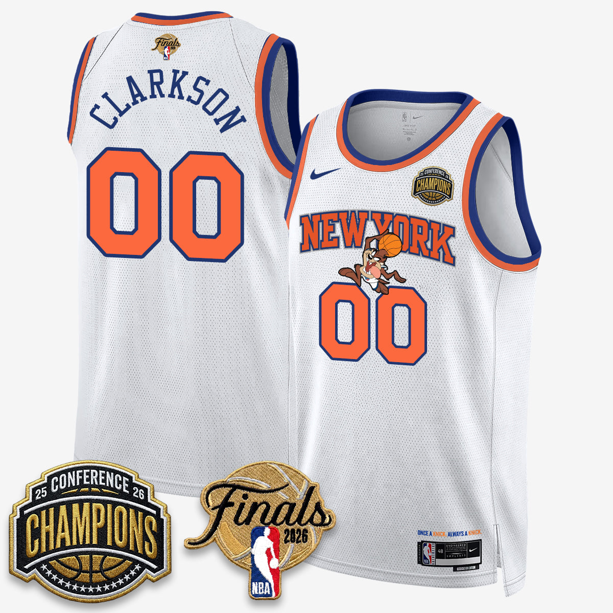 NYK 2026 NBA Eastern Conference Champions x Looney Tunes Vapor Jersey V2- Stitched-DTD