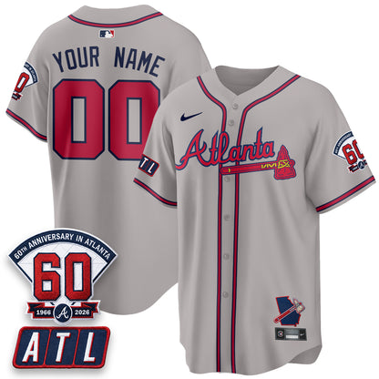 ATL 2026 60th Anniversary Vapor Limited Custom Jersey - All Stitched-DTD