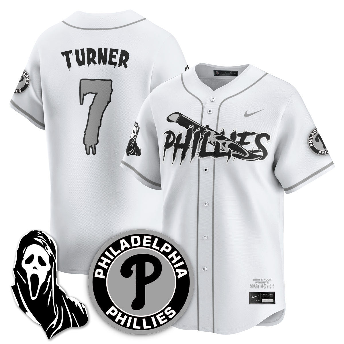 PHI "Scream Ghostface" Jersey - Stitched-DTD
