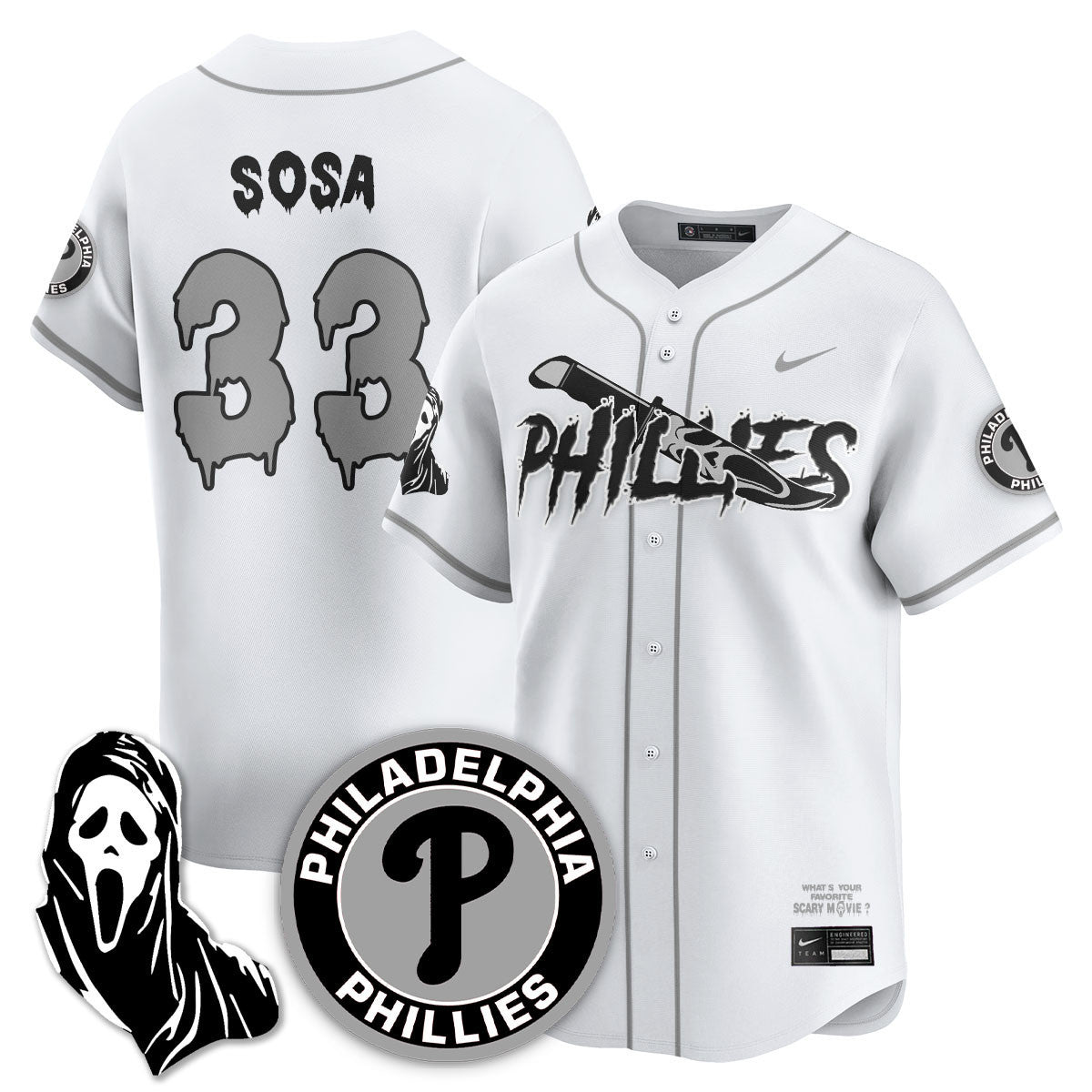 PHI "Scream Ghostface" Jersey - Stitched-DTD