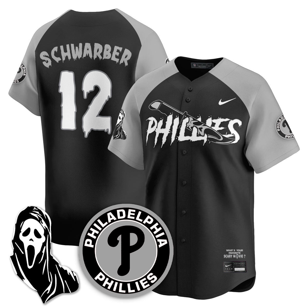 PHI "Scream Ghostface" Jersey - Stitched-DTD