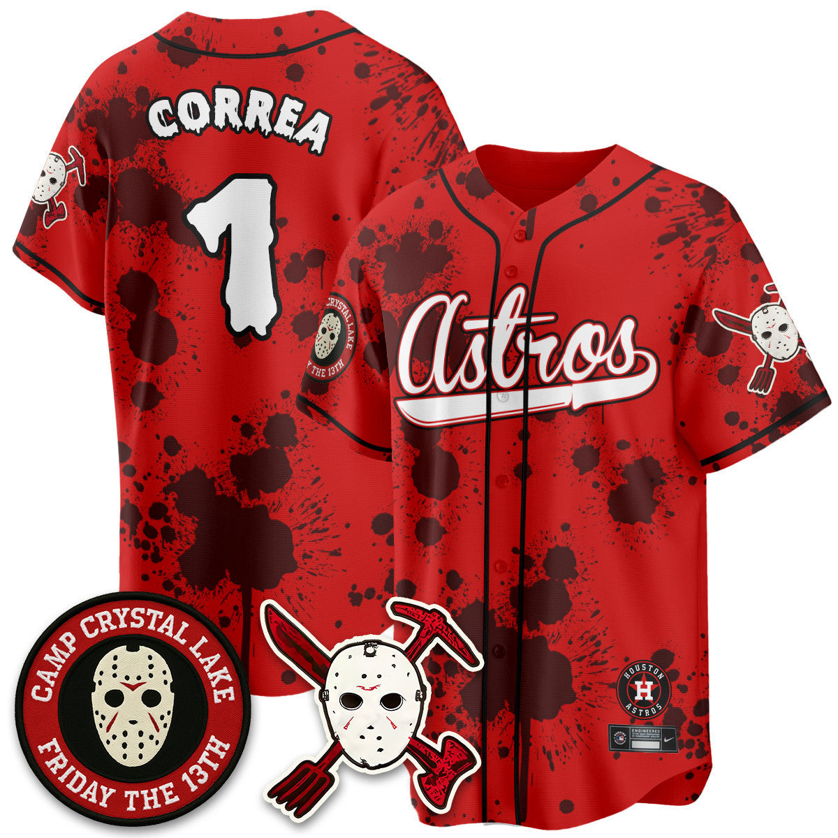 HOU "Friday the 13th" Jersey - All Stitched-DTD