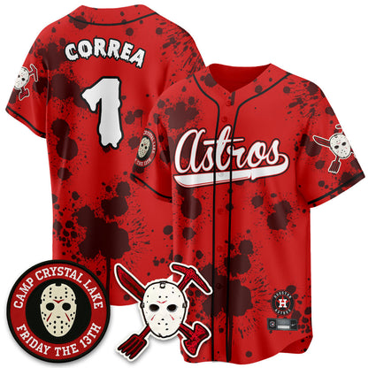 HOU "Friday the 13th" Jersey - All Stitched-DTD