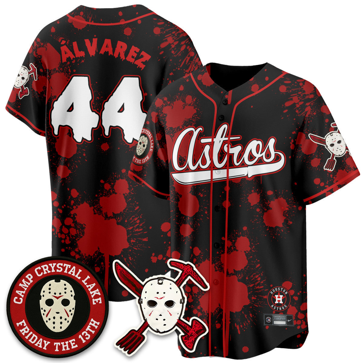 HOU "Friday the 13th" Jersey - All Stitched-DTD
