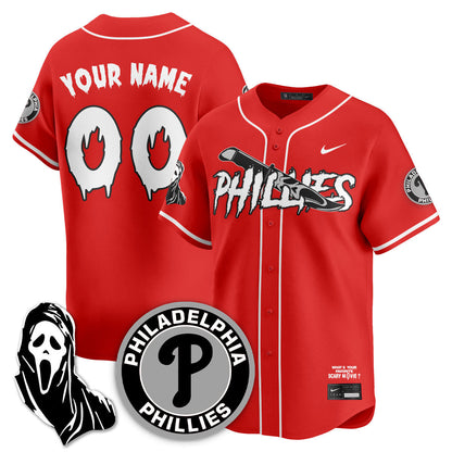 Custom PHI "Scream Ghostface" Jersey - Stitched-DTD