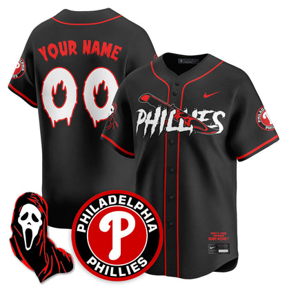 Custom PHI "Scream Ghostface" Jersey - Stitched-DTD